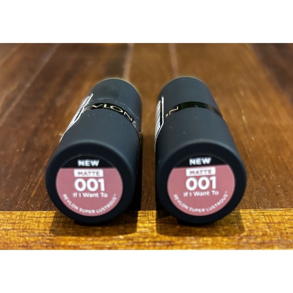 New Revlon Super Lustrous Matte Lipstick - If I Want To 001 (2) - Picture 2 of 2